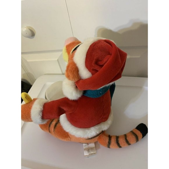 2001 Disney Store Winnie The Pooh Tigger Christmas Drummer Plush - Picture 5 of 10